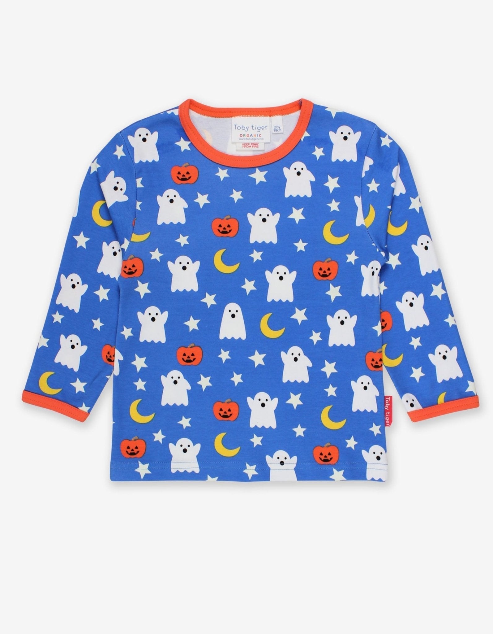 Organic Halloween Print Long Sleeved T Shirt
