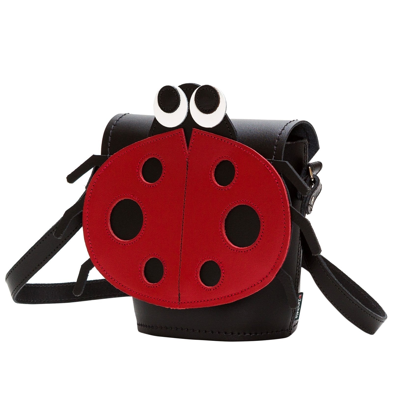Luna Ladybird Handmade Leather Barrel Bag