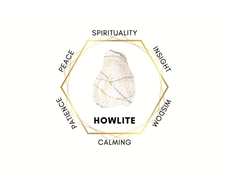 Luna Mala Bracelet with Howlite, Dalmatian Jasper and Sandalwood