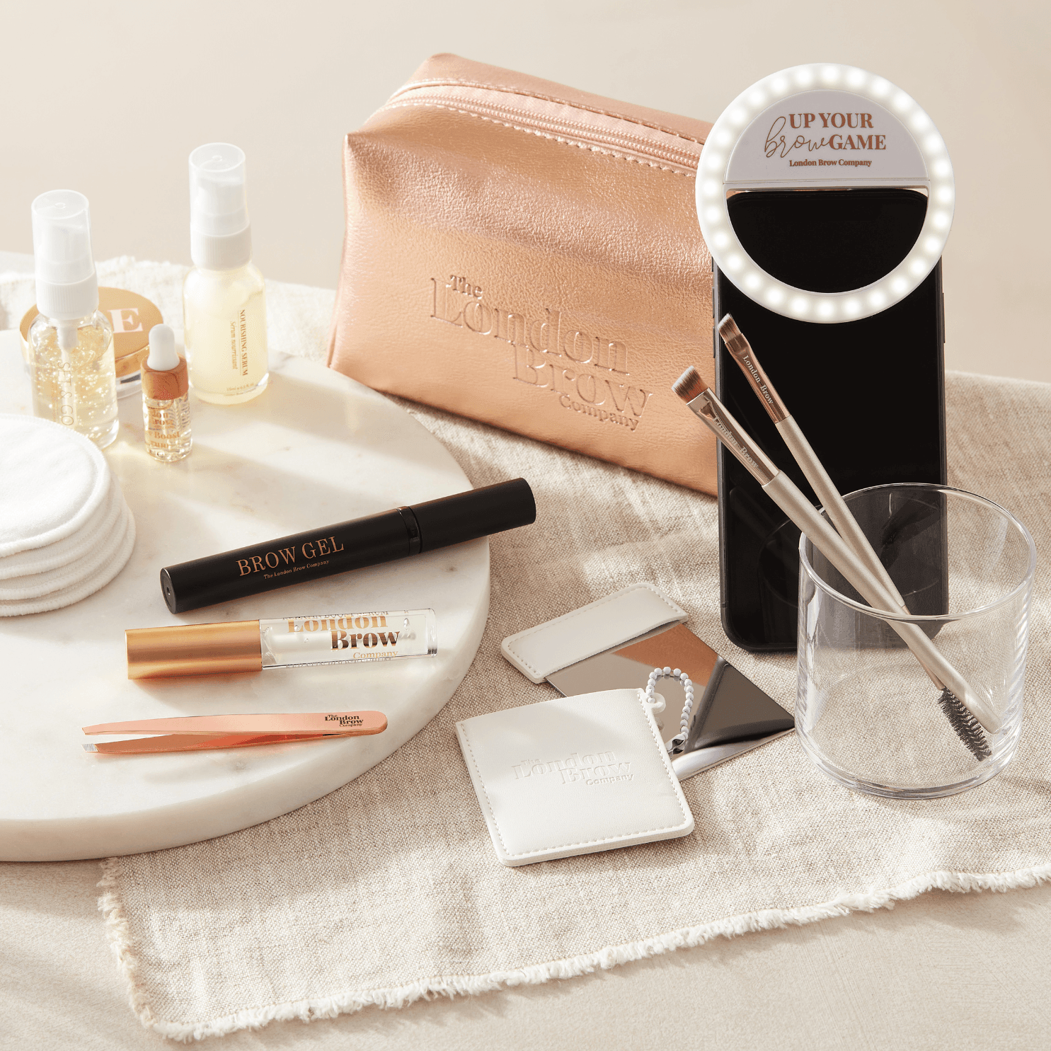 Rose Gold Brow and Lash Aftercare Luxury Gift Bag