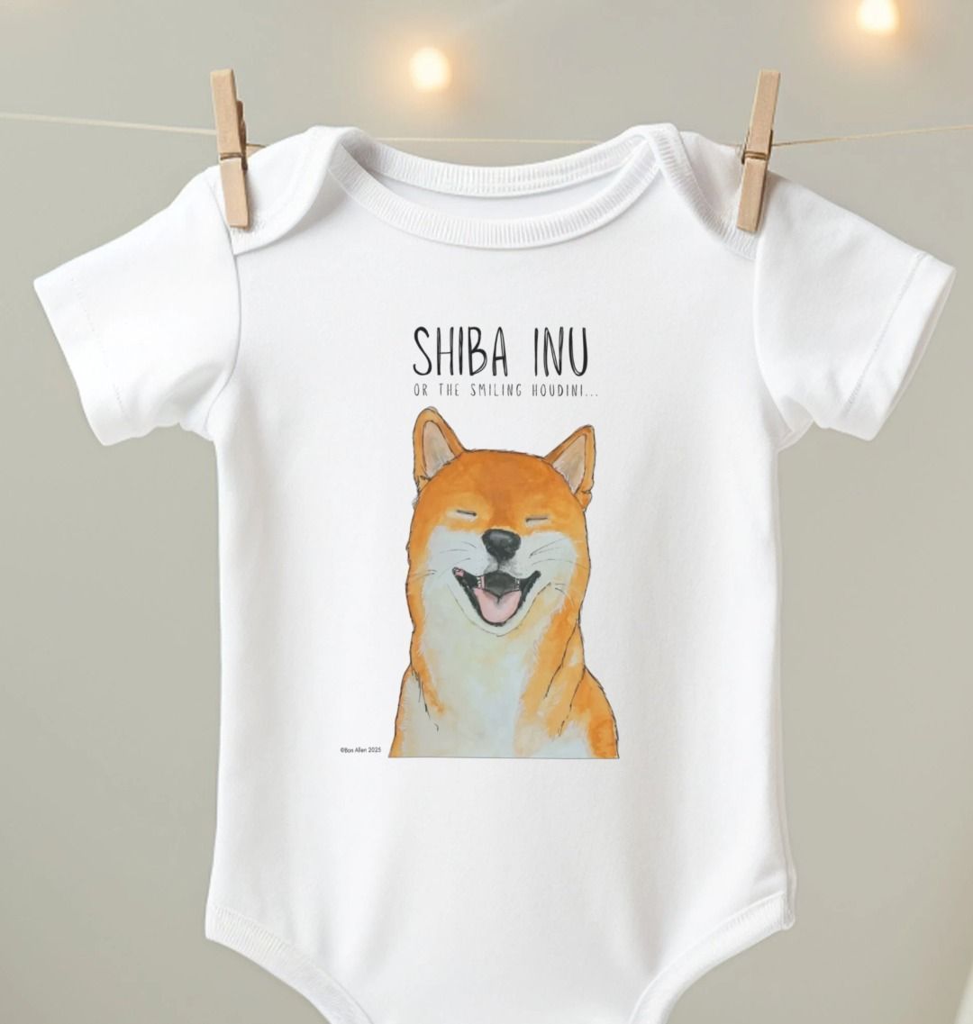 Smiling Houdini Baby Bodysuit in Organic Cotton