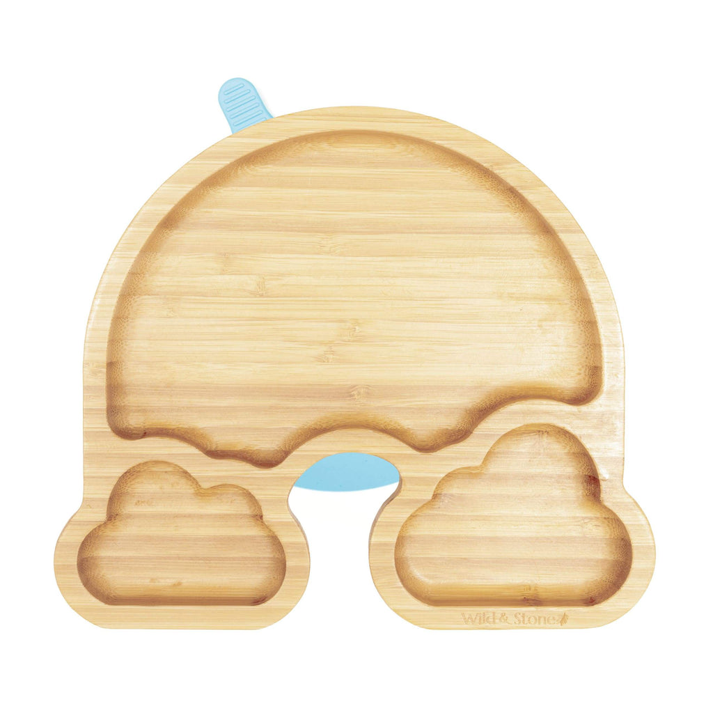 Baby Bamboo Weaning Plate Set Over The Rainbow