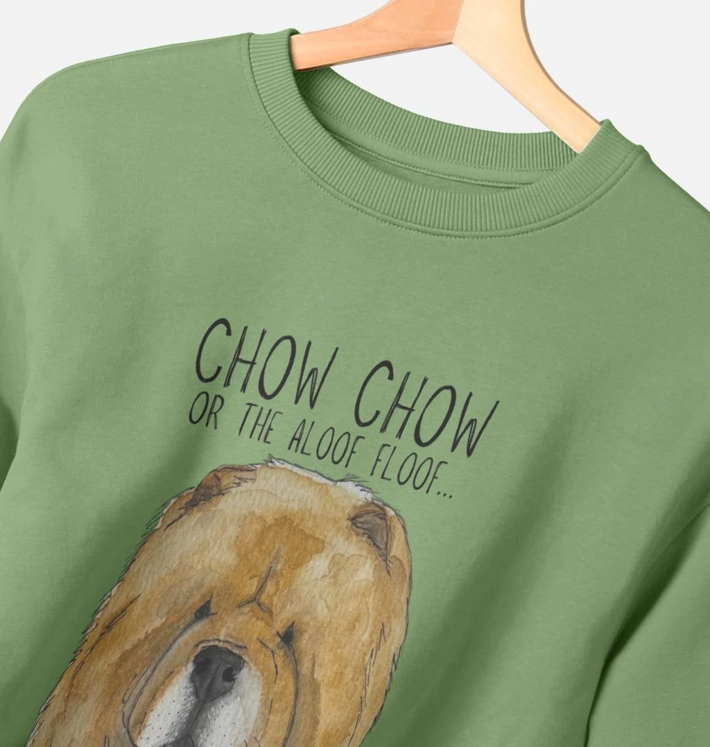 Red Chow Chow Oversized Sweatshirt for Women