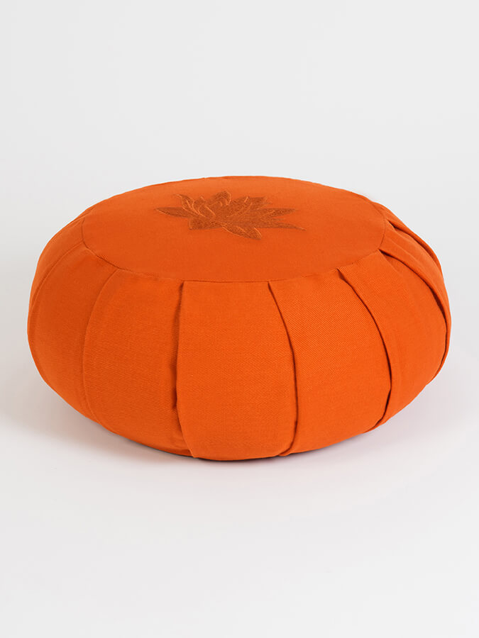 Organic Cotton Round Lotus Zafu Buckwheat Meditation Cushion