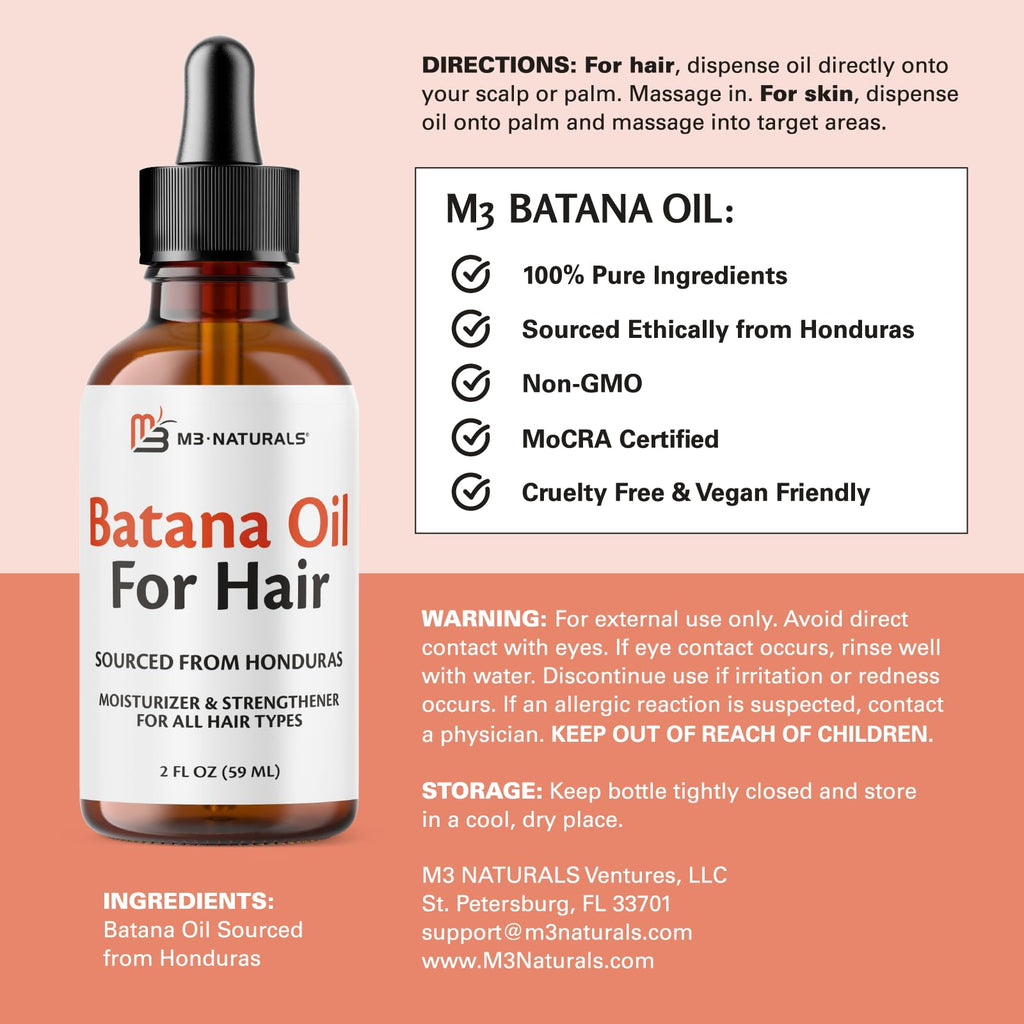 Vegan Batana Oil Pure and Unrefined 2 FL OZ