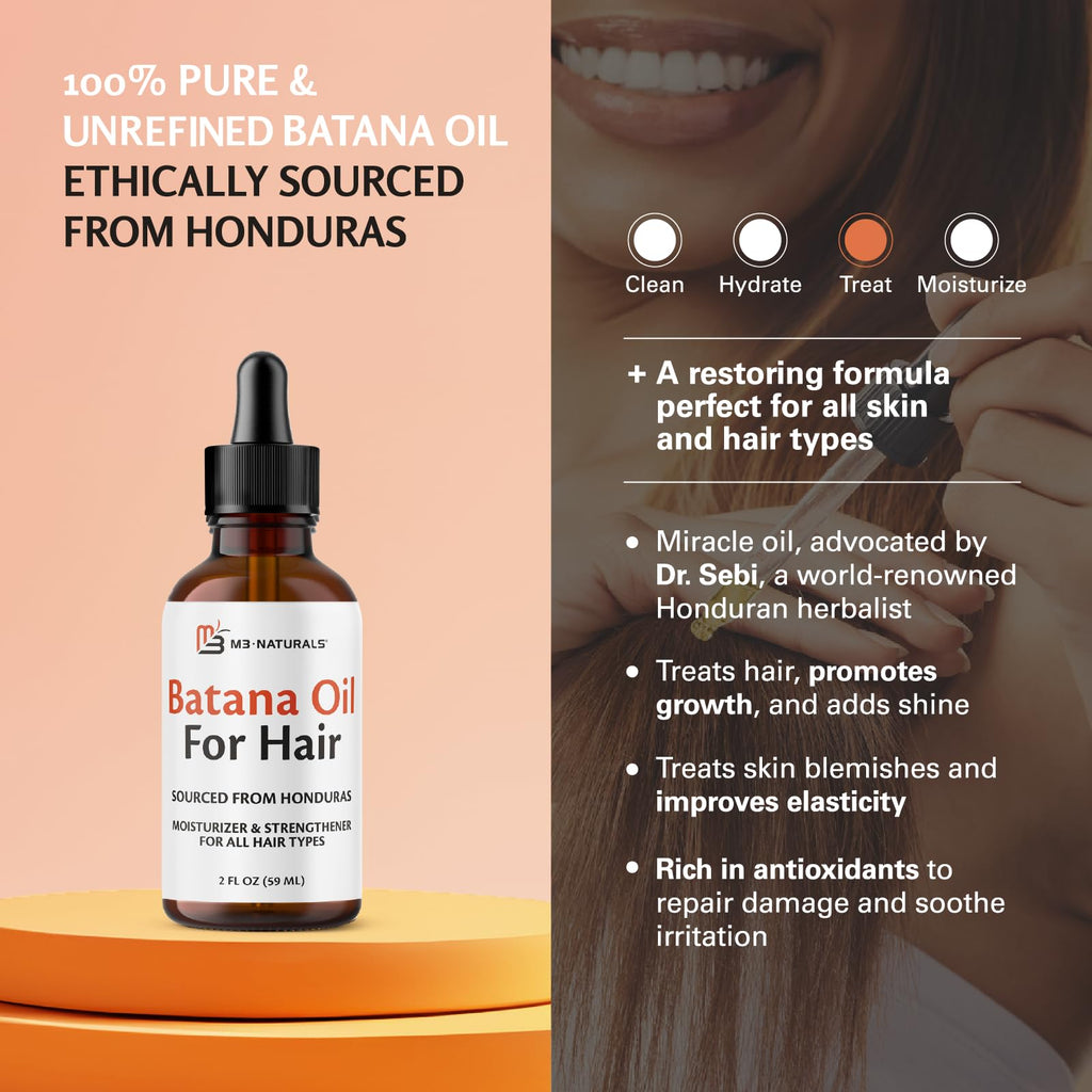 Vegan Batana Oil Pure and Unrefined 2 FL OZ