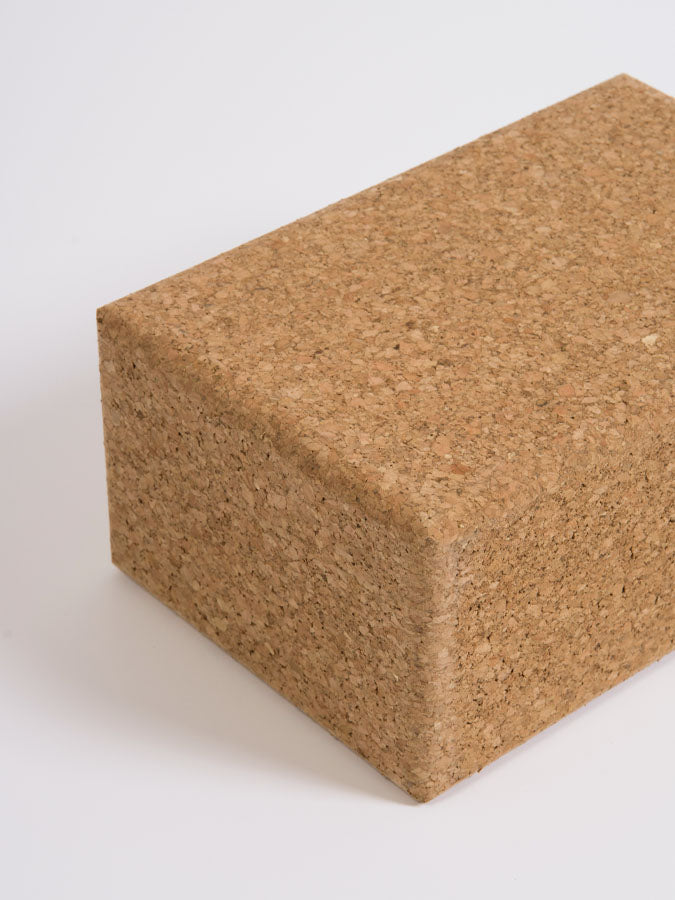Large Cork Yoga Brick for Support and Stability