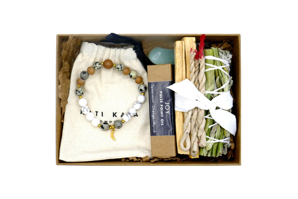Mala Luna Bracelet and Sage Gift Box