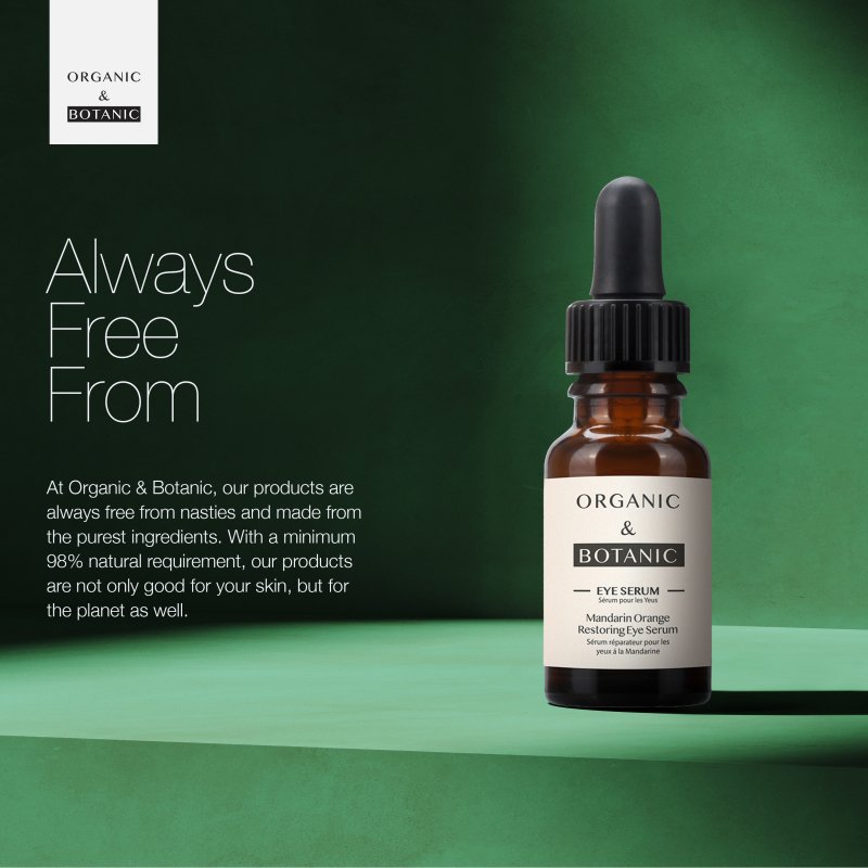 Mandarin Orange Brightening Eye Serum 15ml with Vitamin C and Sea Buckthorn