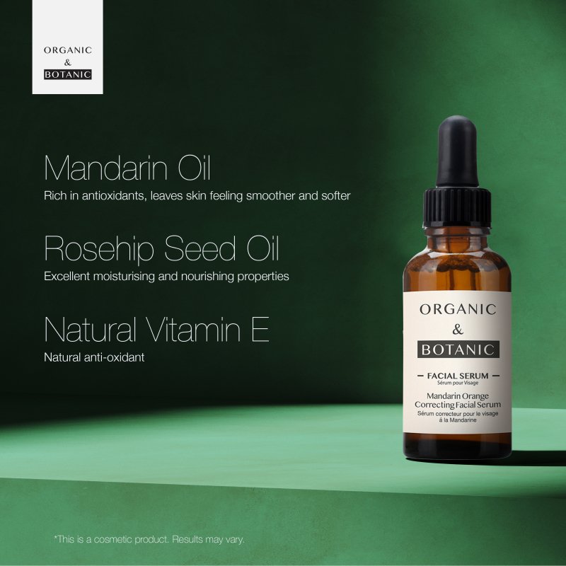 Mandarin Orange Correcting Facial Serum 30ml Brightening and Hydrating