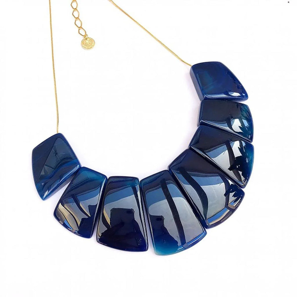 Eight Stone Agate Necklace