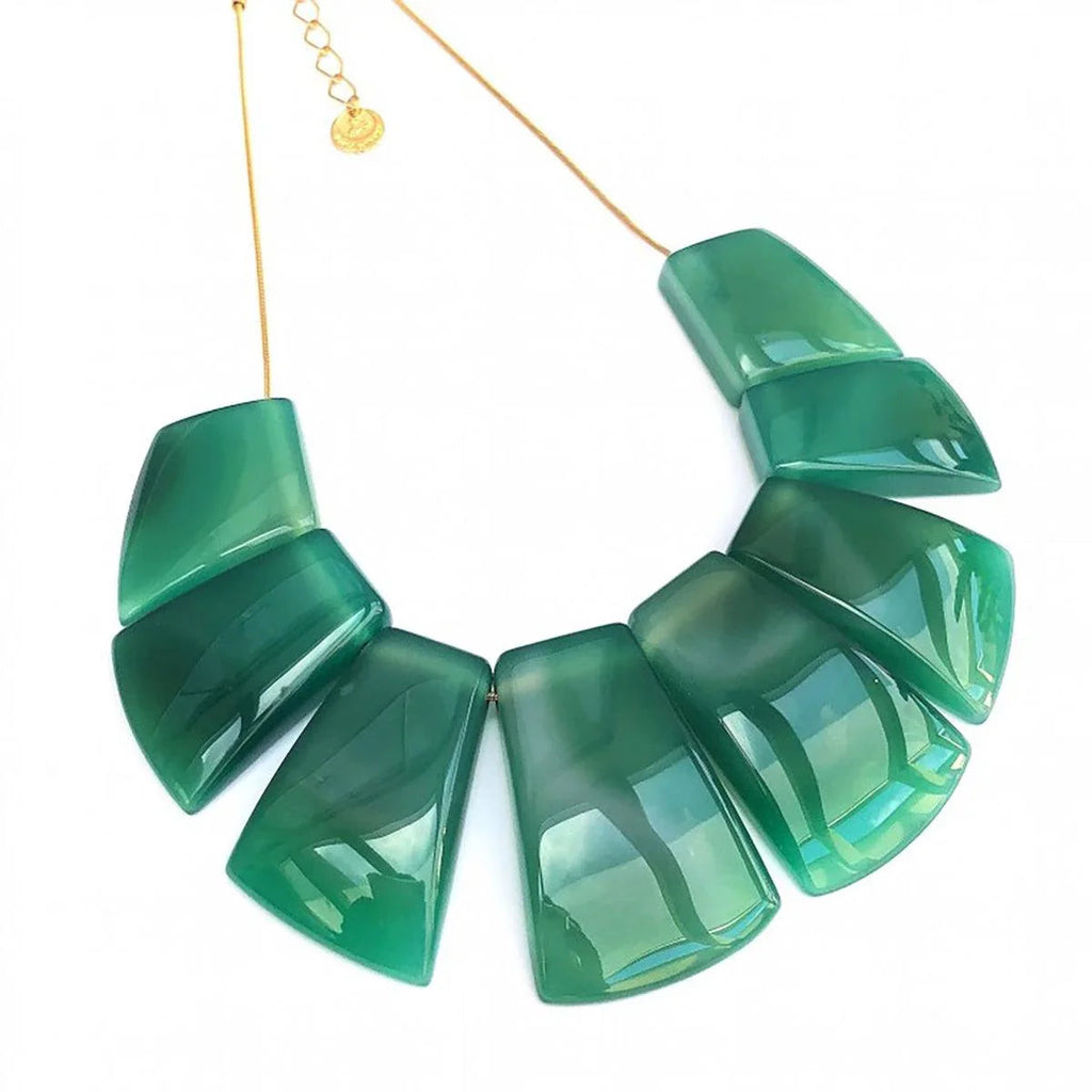 Eight Stone Agate Necklace