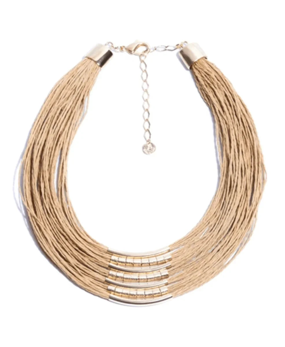 Golden Rice Straw Necklace