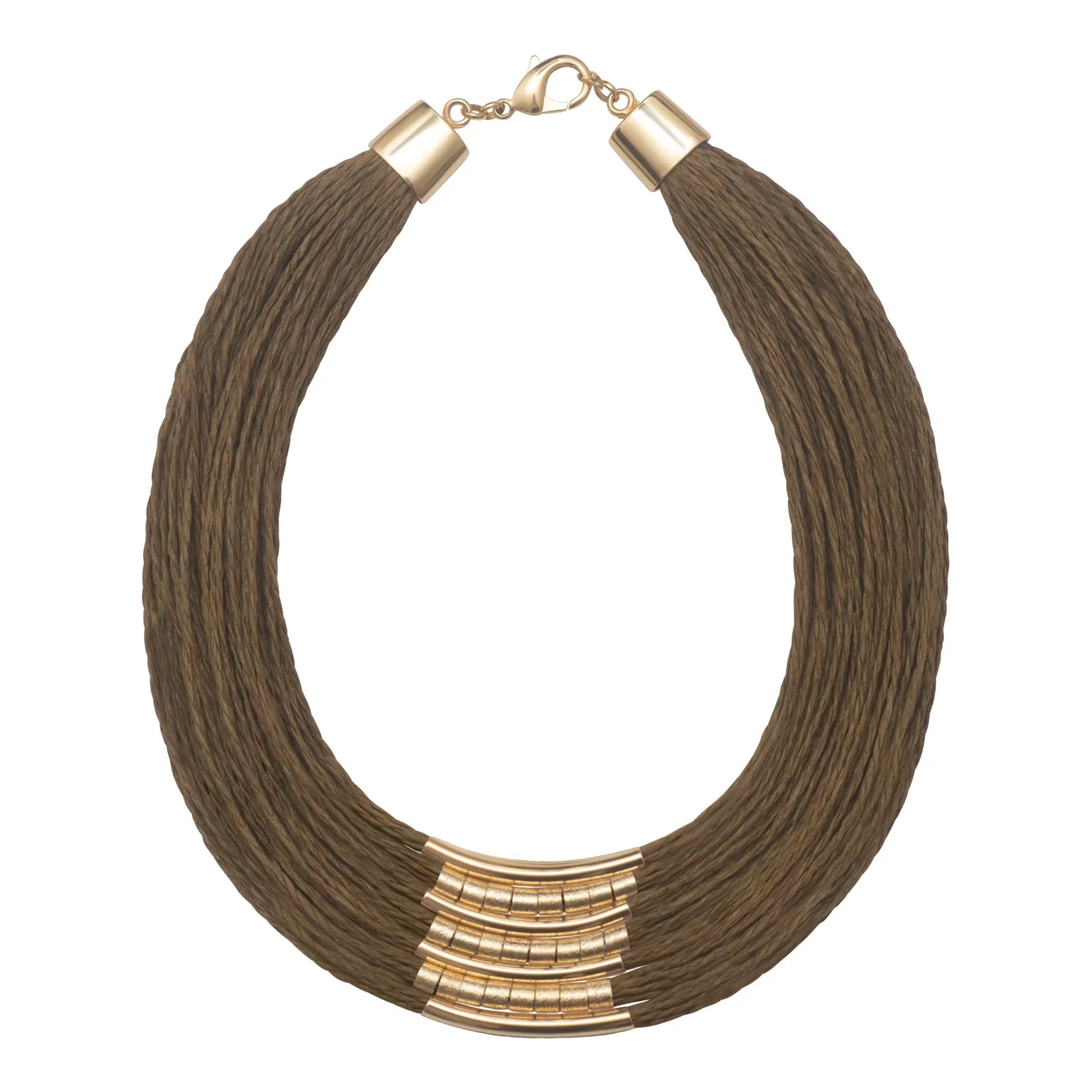 Golden Rice Straw Necklace