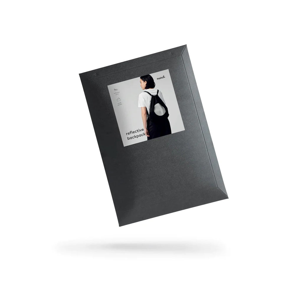 Reflective & Water-Resistant Bag – Stylish Night Safety Essential by March Design Studio at www.brixbailey.com