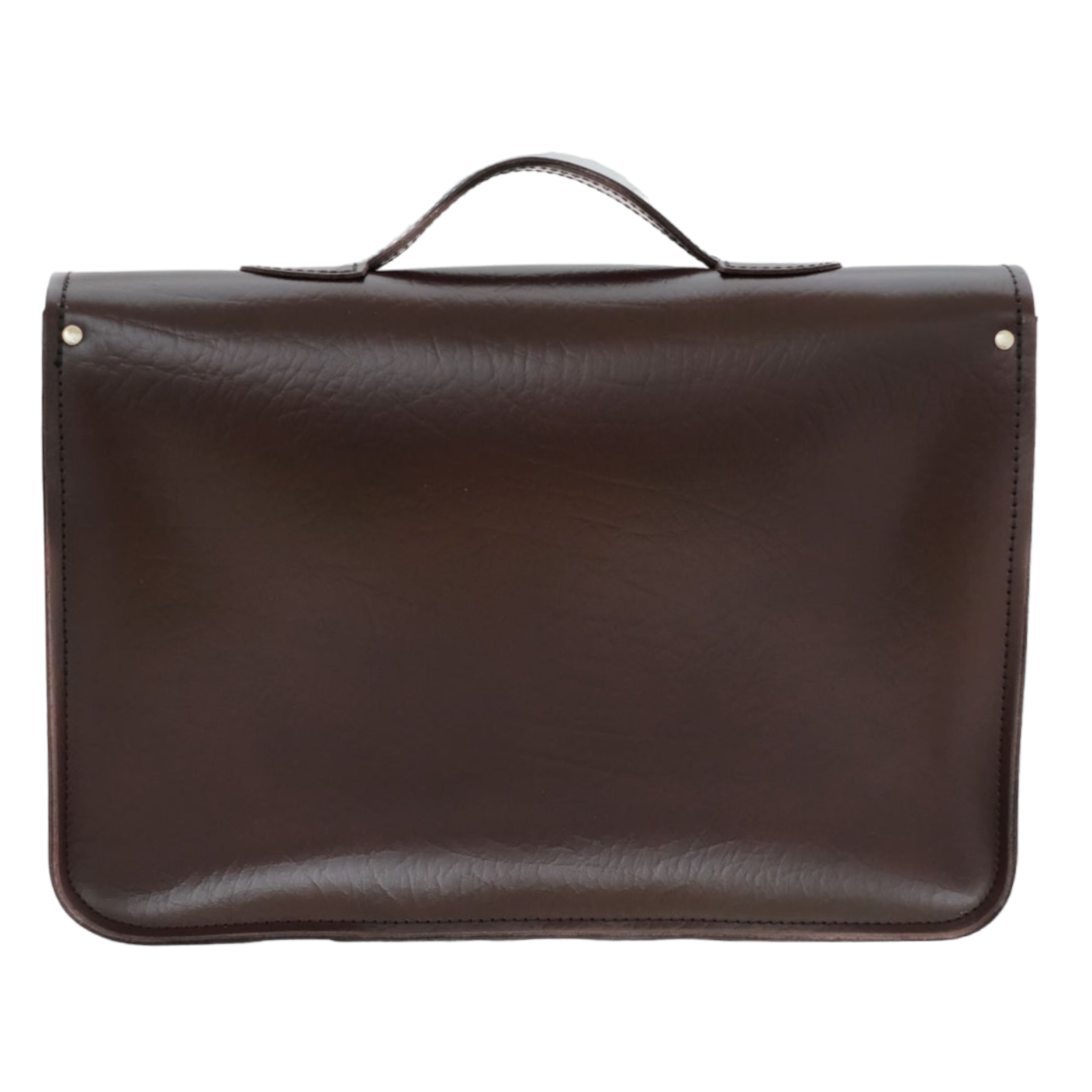 Twin Pocket Marsala Red Handmade Leather Satchel