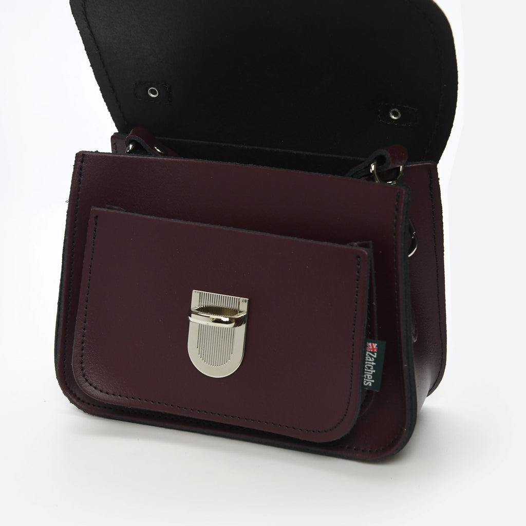 Luna Handmade Leather Bag in Marsala Red