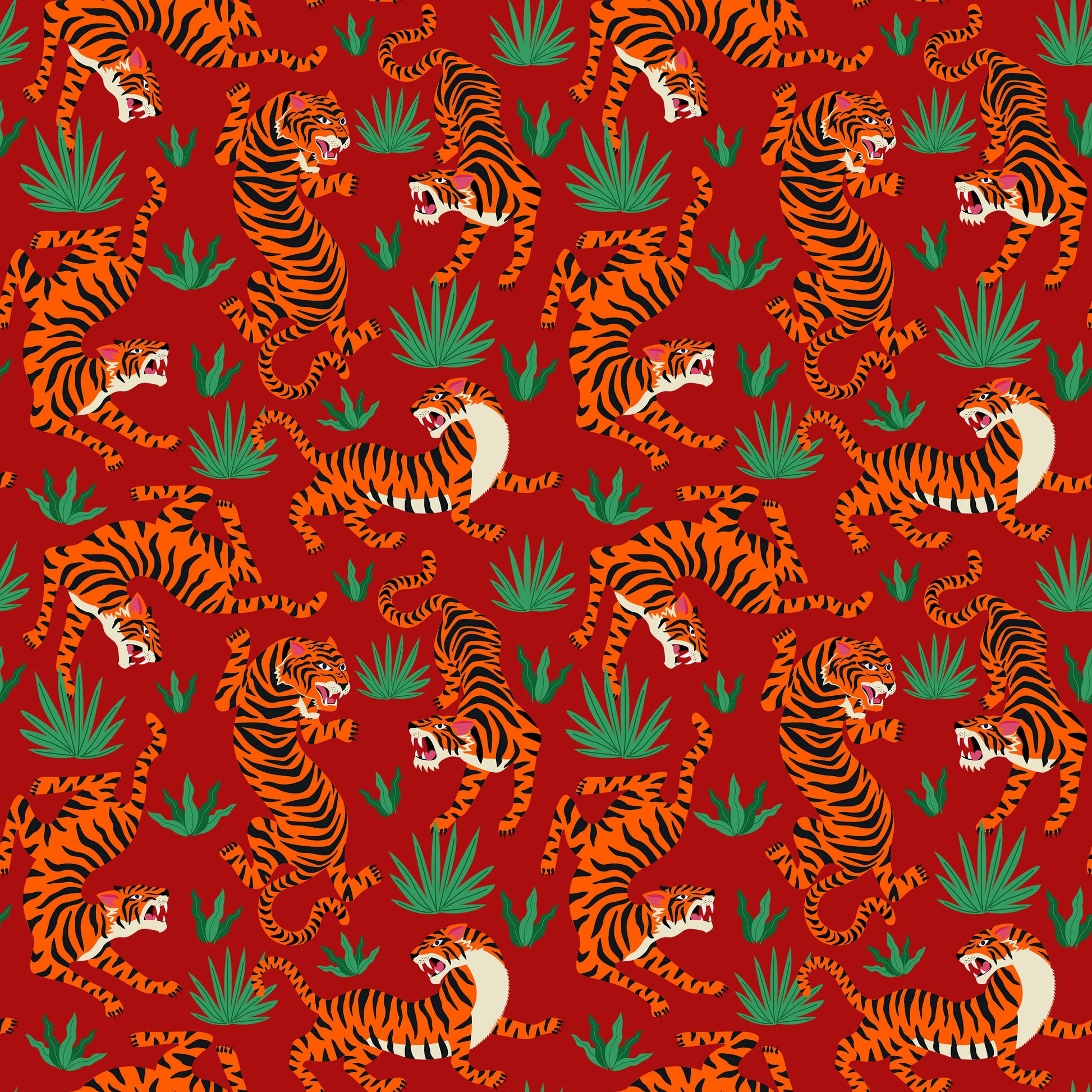Oriental Tiger Wallpaper