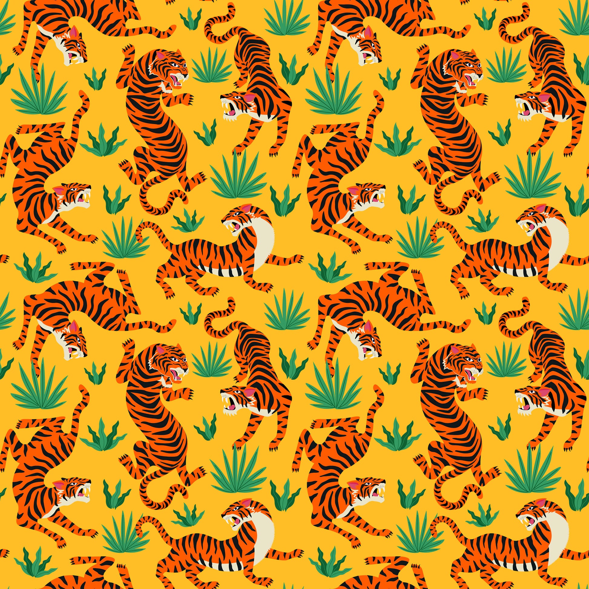 Oriental Tiger Wallpaper