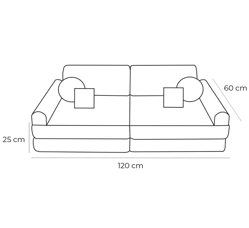 MeowBaby Modular Sofa for Children - Safe, Stylish & Versatile Furniture for Play and Comfort by MeowBaby at www.brixbailey.com