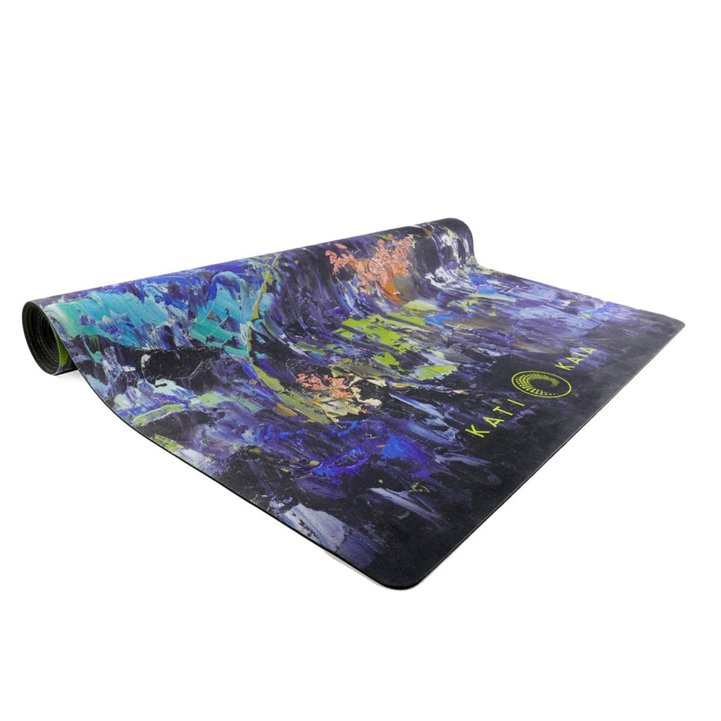 Blue Touring Yoga Mat Lightweight and Portable
