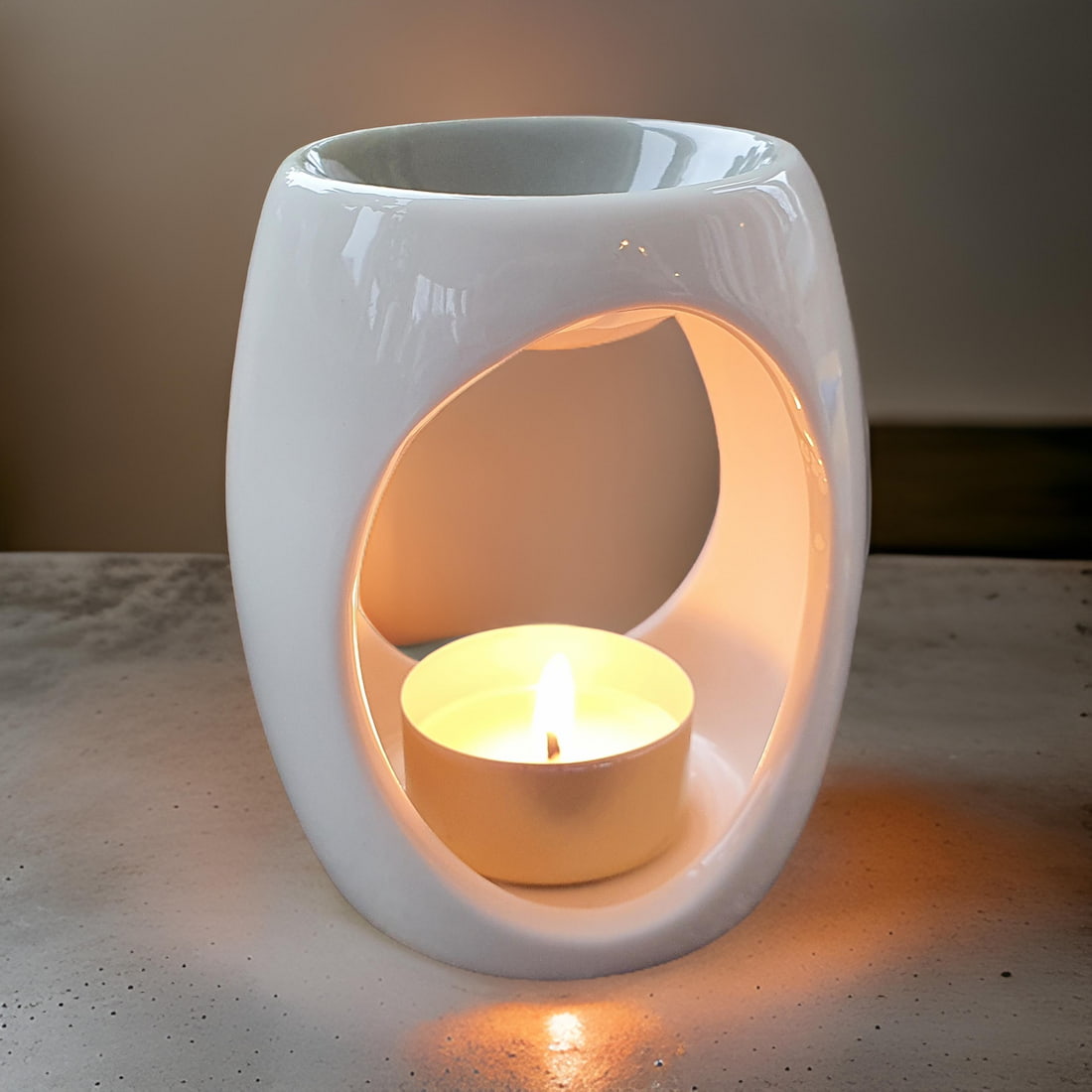 Wax Melt Starter Kit with Ceramic Burner and Soy Tealight