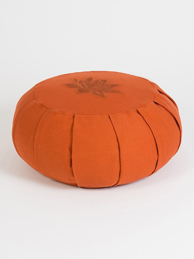 Organic Cotton Round Lotus Zafu Buckwheat Meditation Cushion