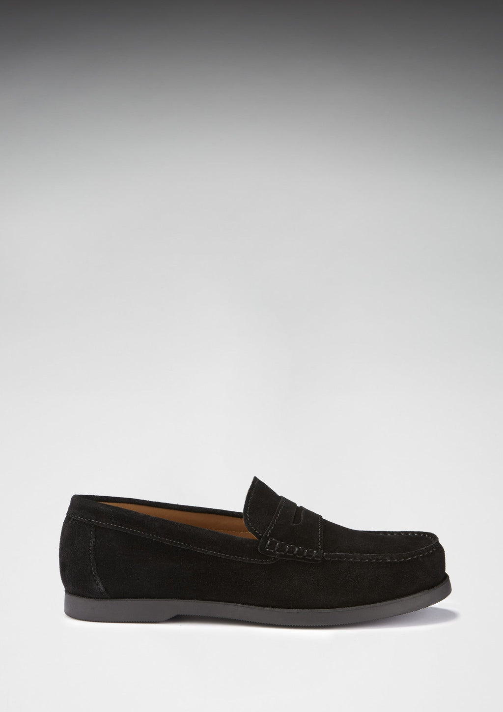 Black Suede Boat Loafers
