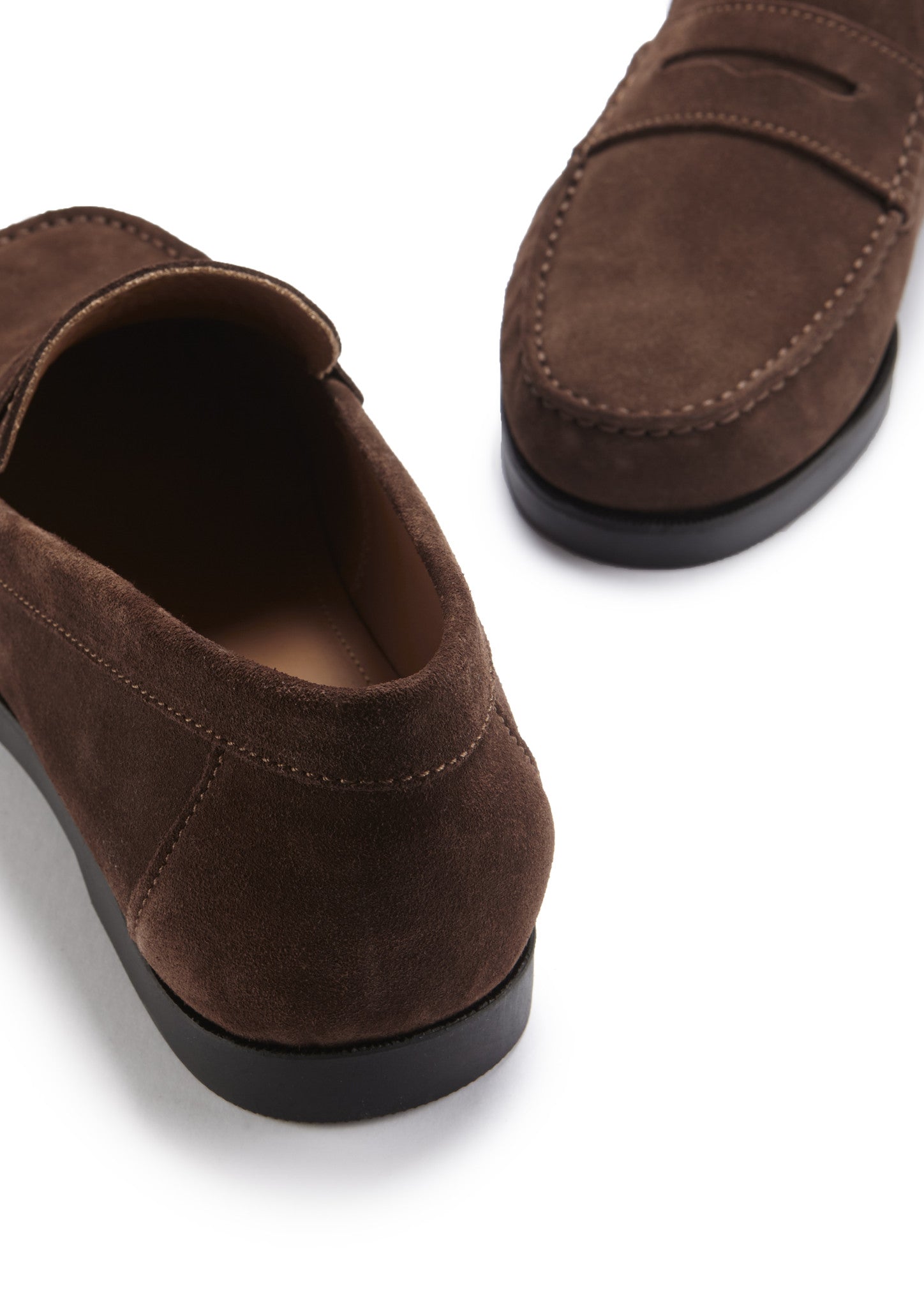 Brown Suede Boat Loafers