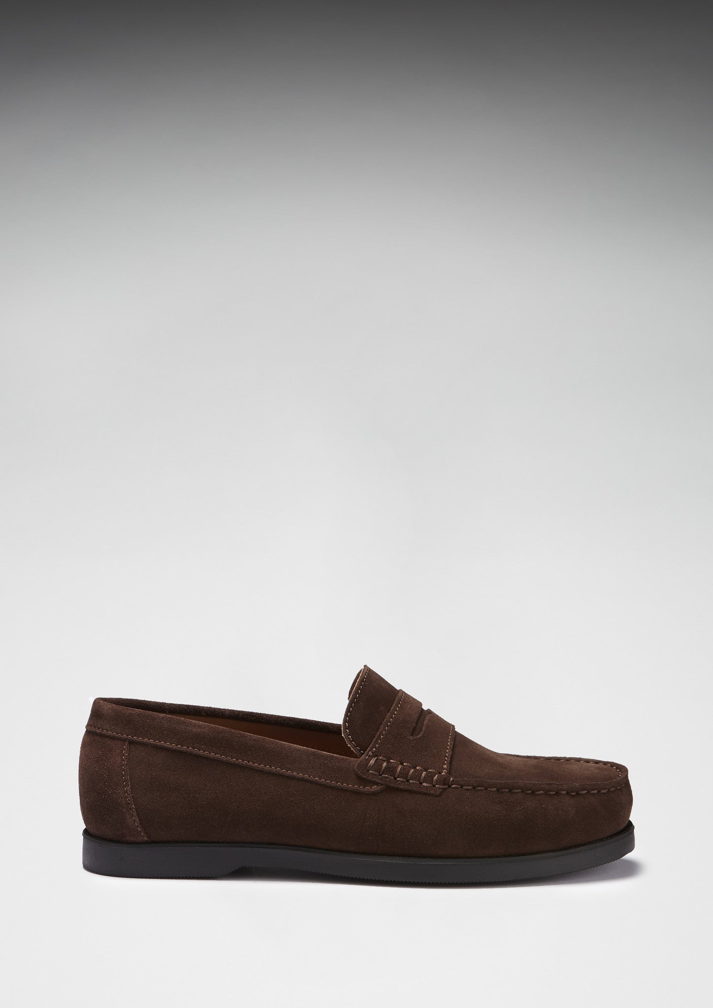 Brown Suede Boat Loafers