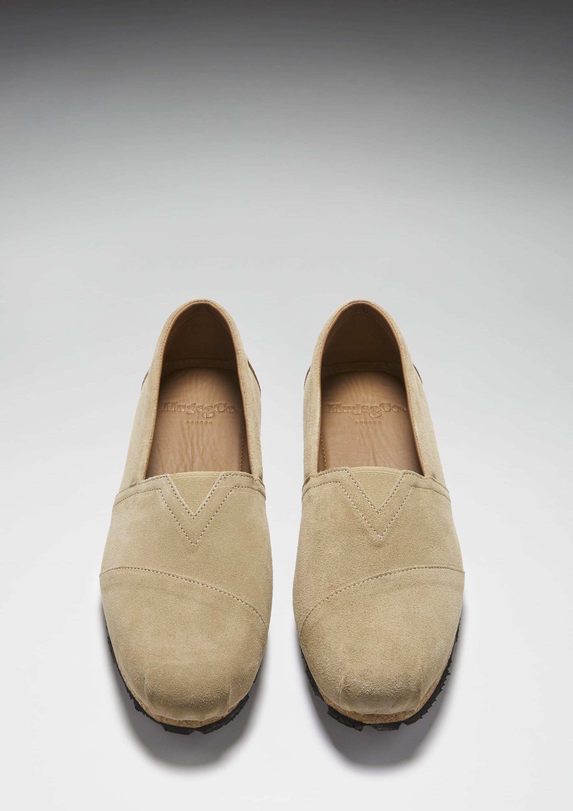 Taupe Suede Espadrilles for Men