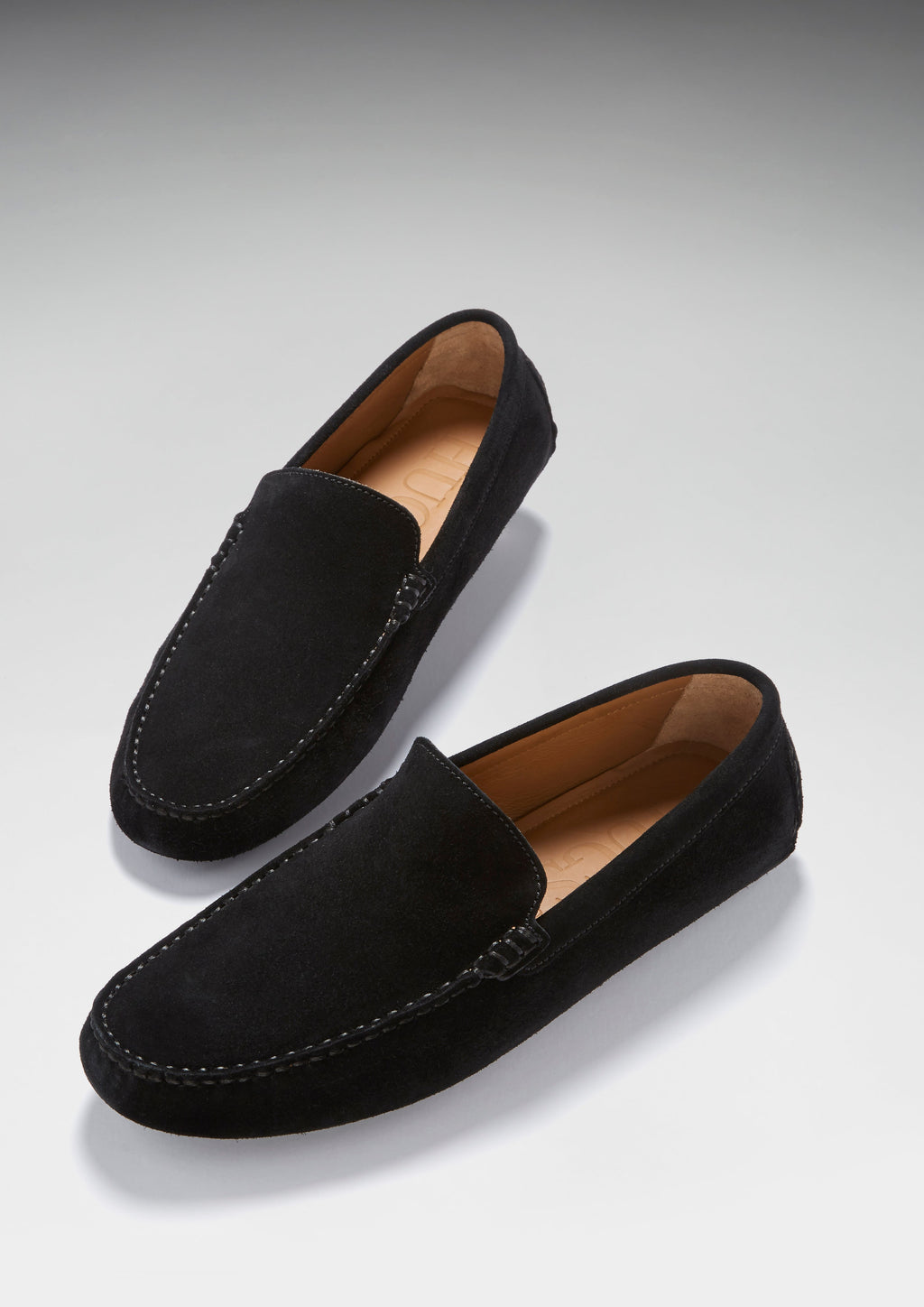 Black Suede Driving Loafer