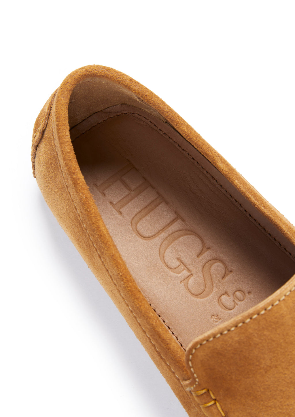 Tobacco Suede Driving Loafers
