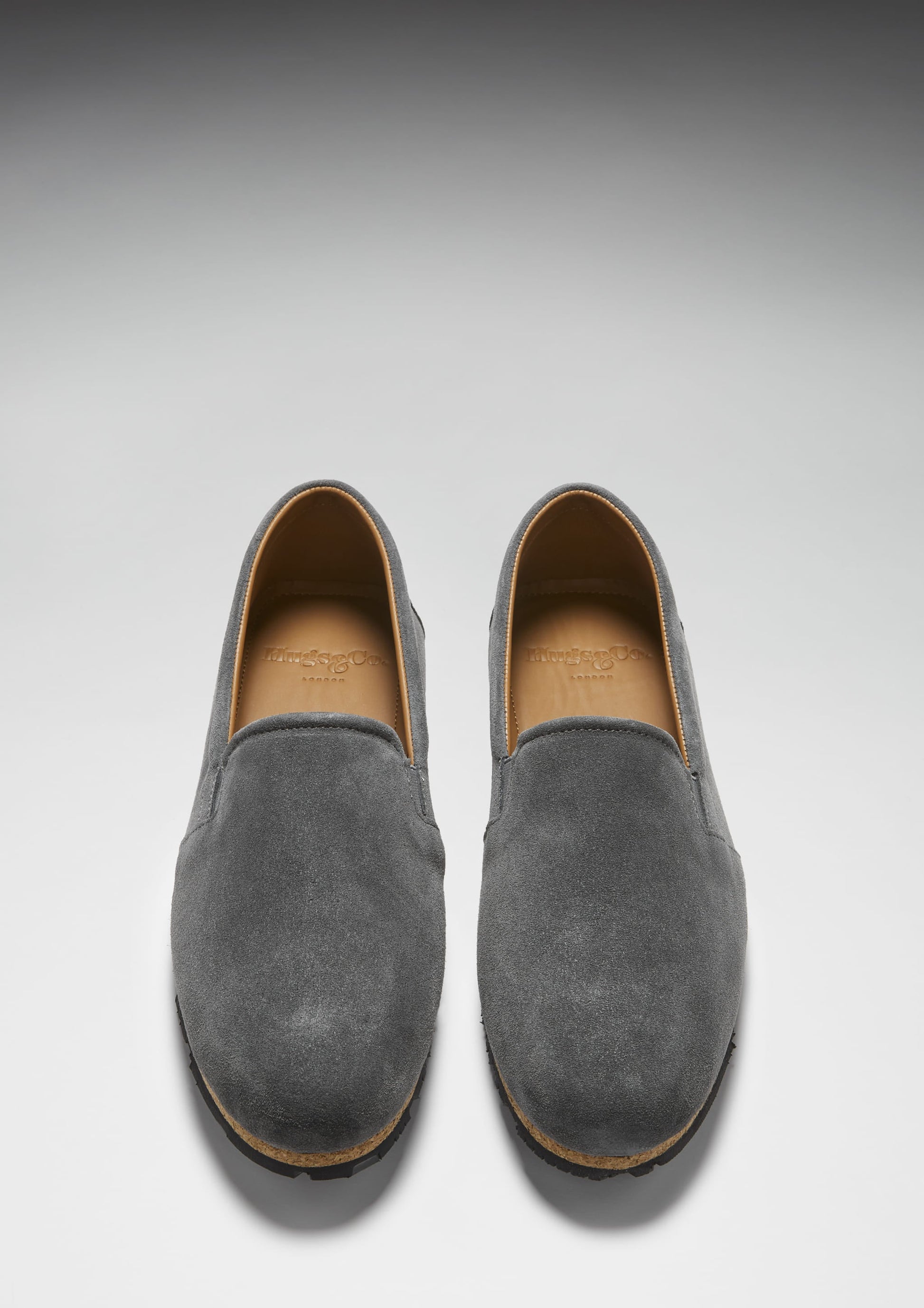 Charcoal Suede Espadrilles with Recycled Tyre Sole