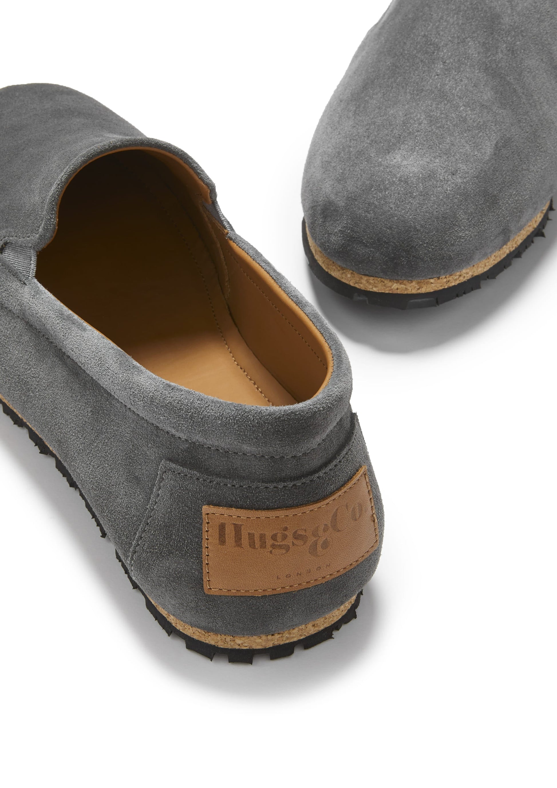 Charcoal Suede Espadrilles with Recycled Tyre Sole