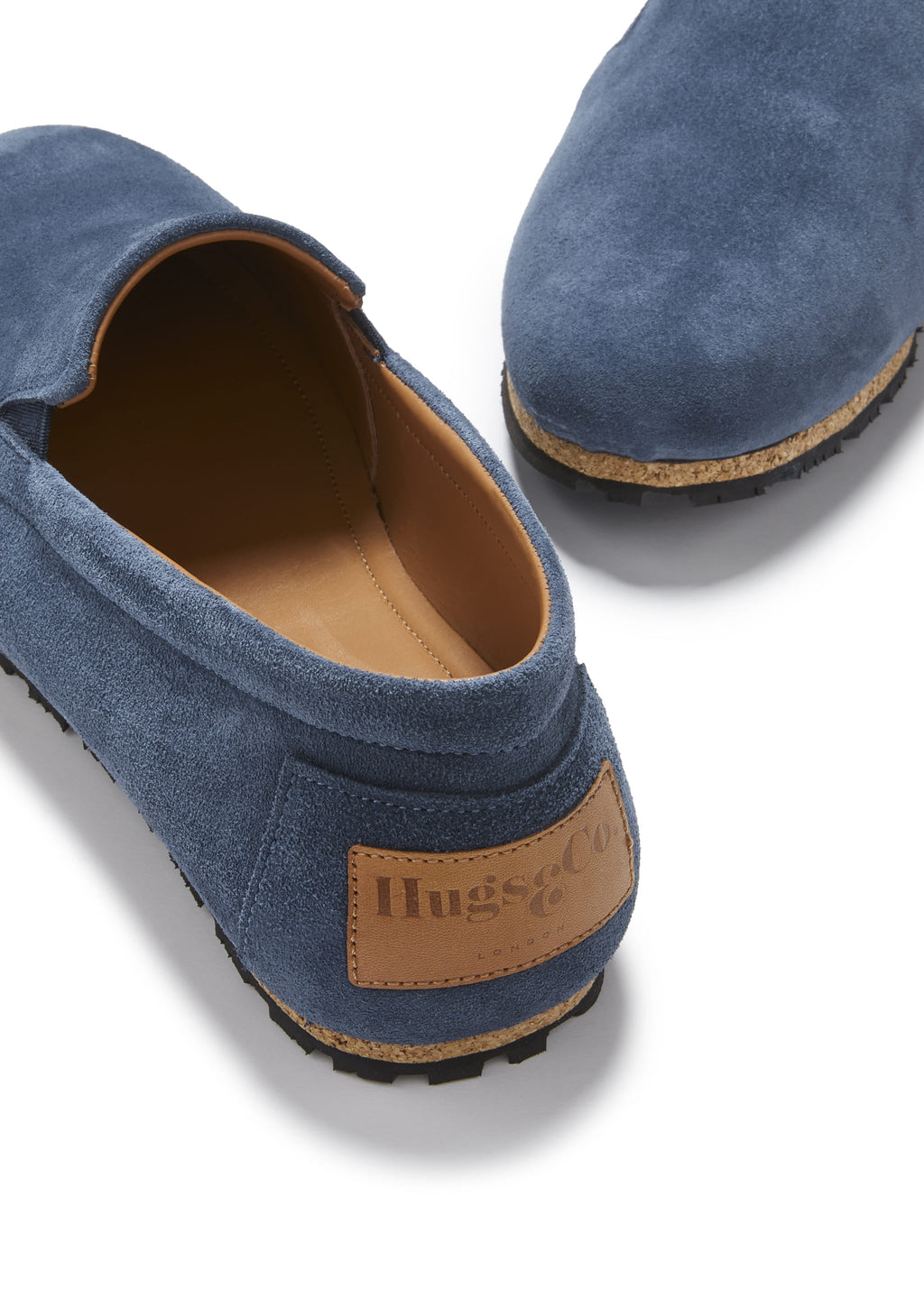 Denim Blue Suede Espadrilles with Upcycled Tyre Sole