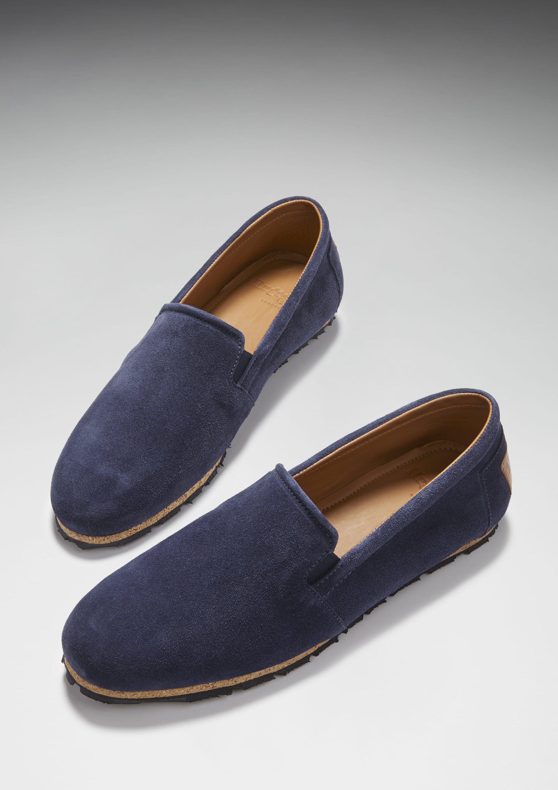 Navy Blue Suede Espadrilles for Men