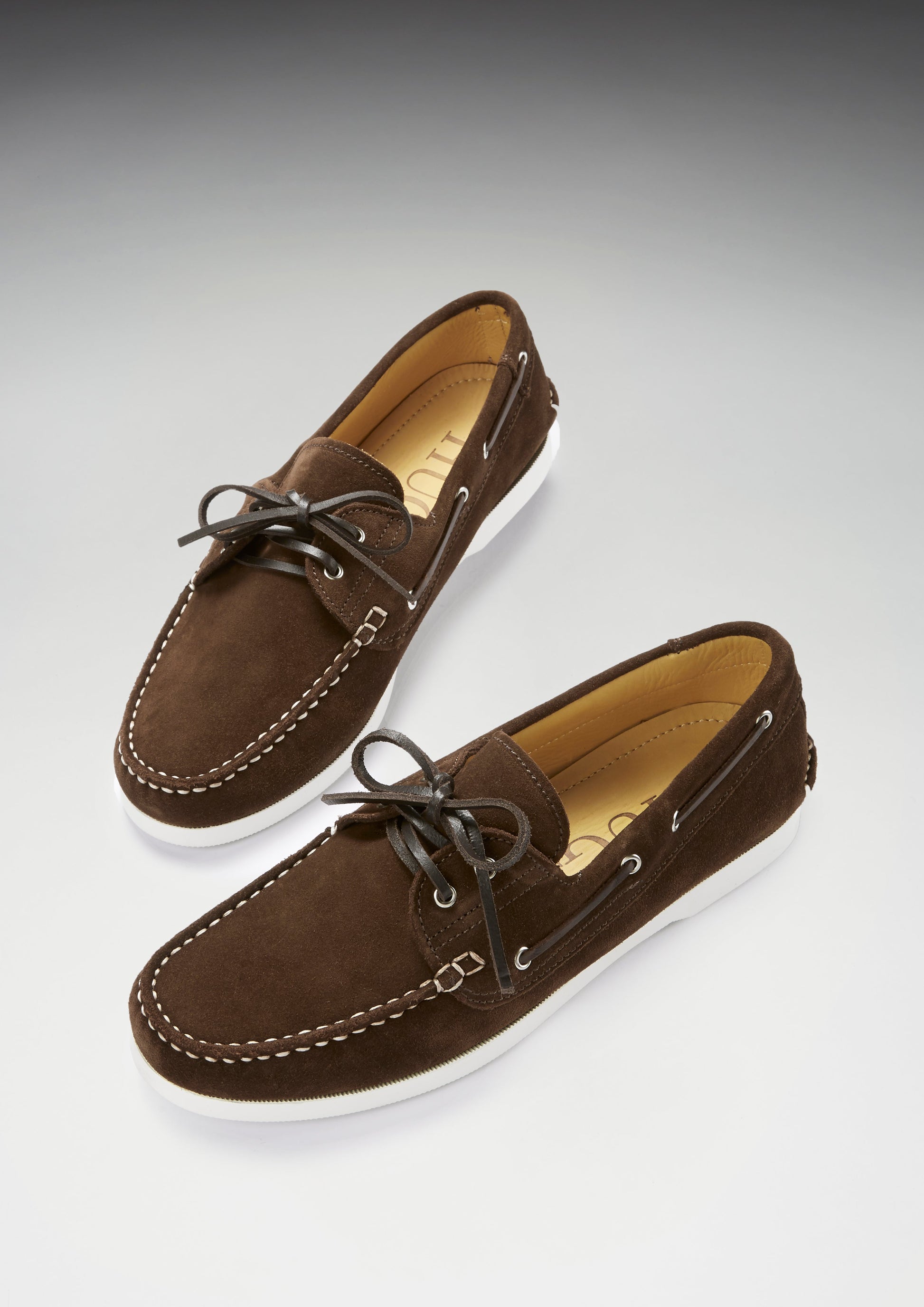 Brown Suede Deck Shoes for Men