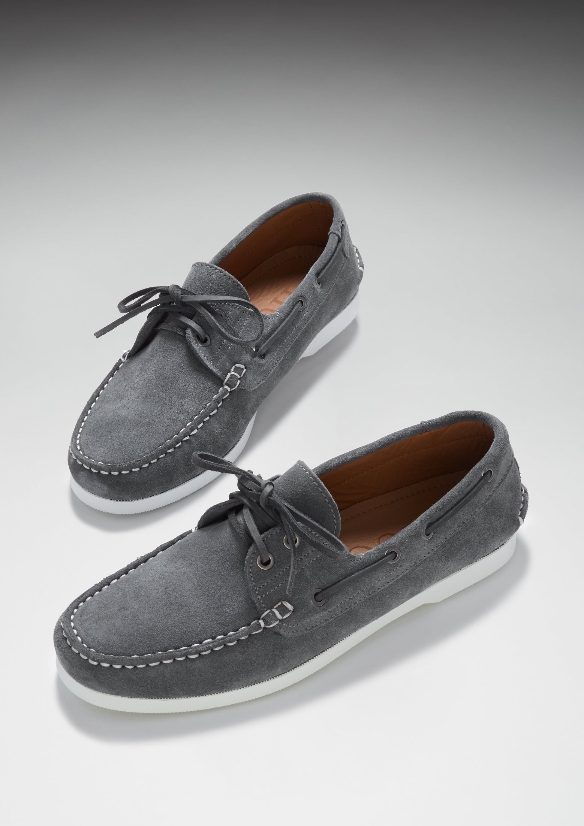 Slate Grey Suede Deck Shoes