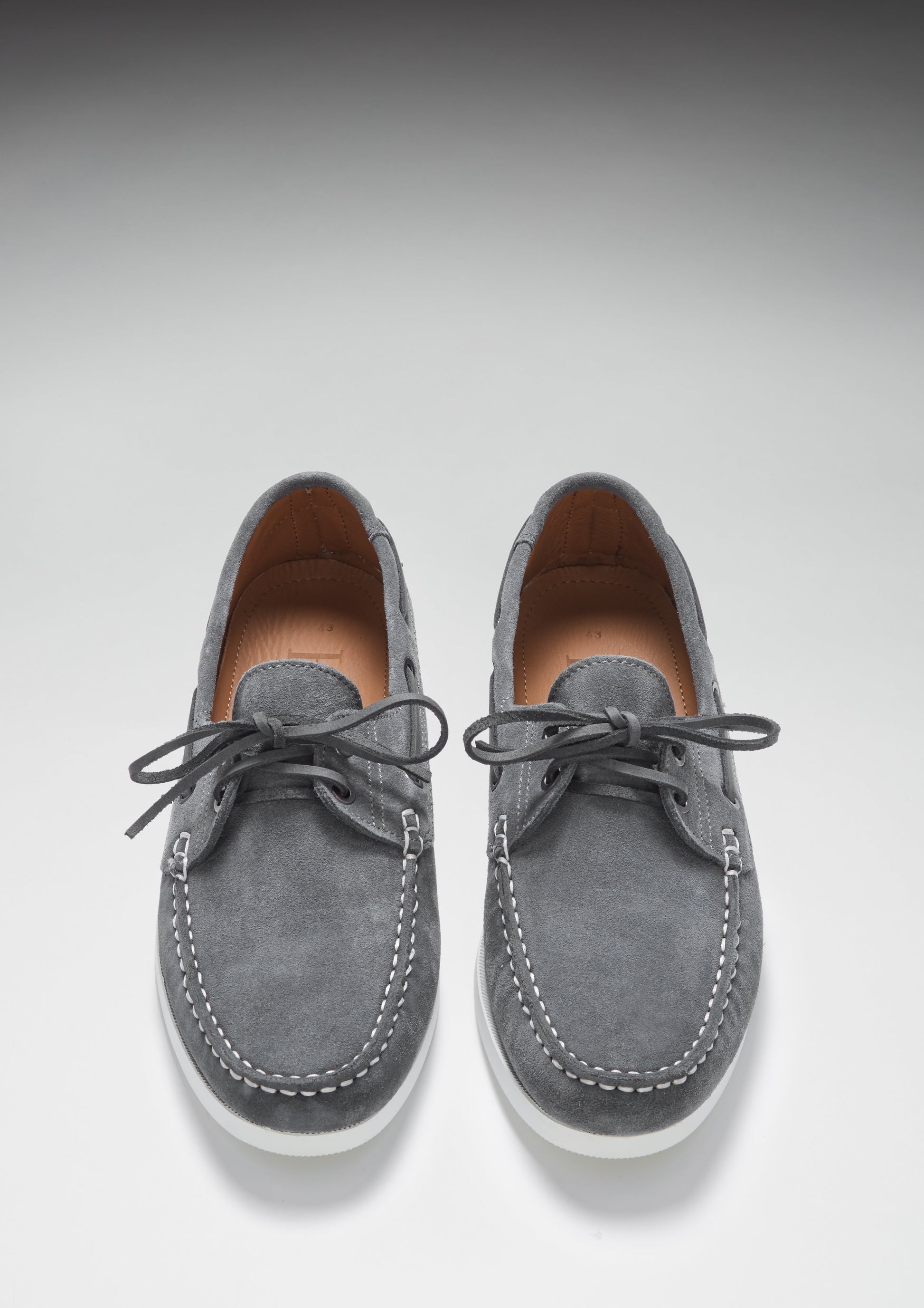 Slate Grey Suede Deck Shoes