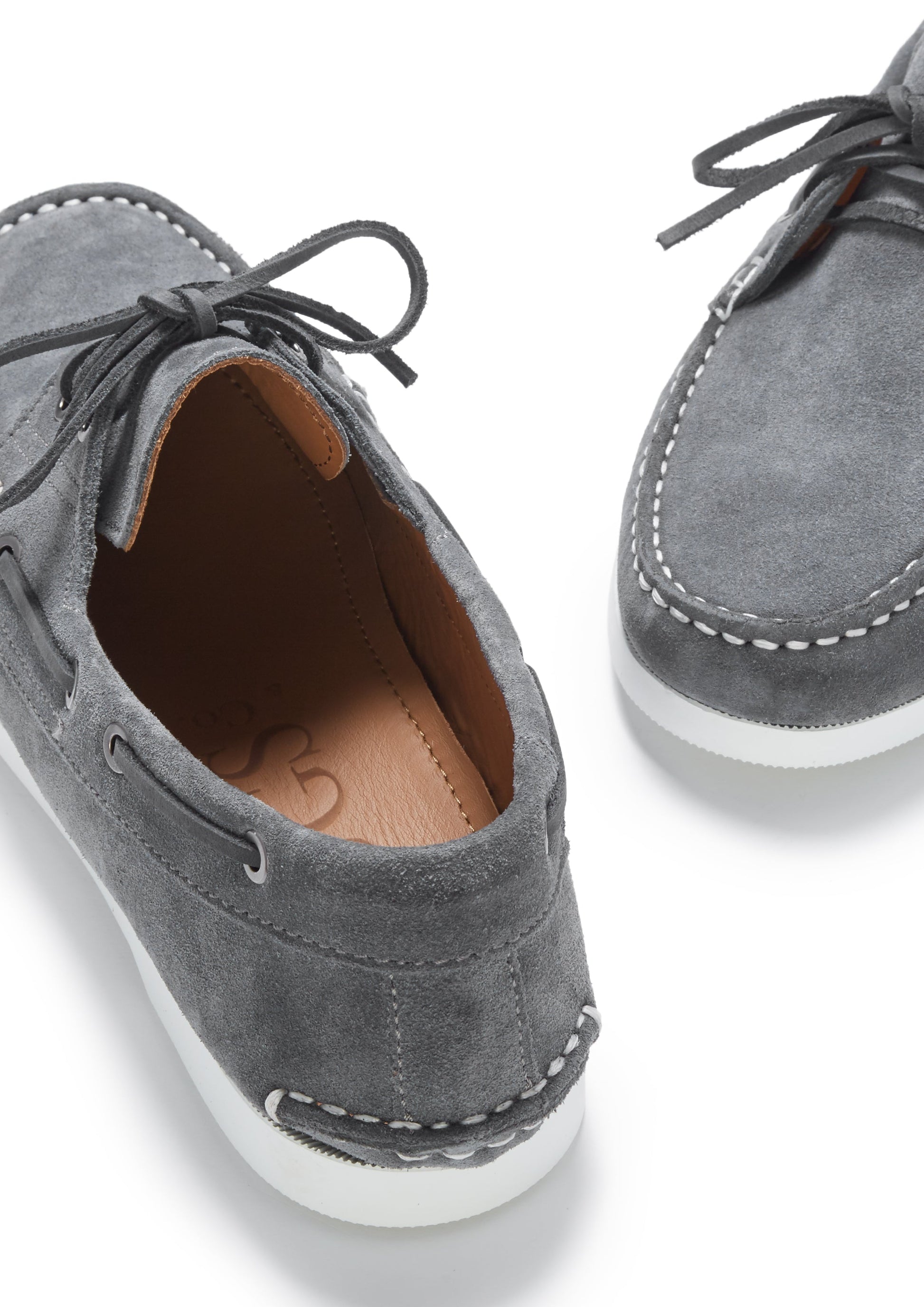 Slate Grey Suede Deck Shoes