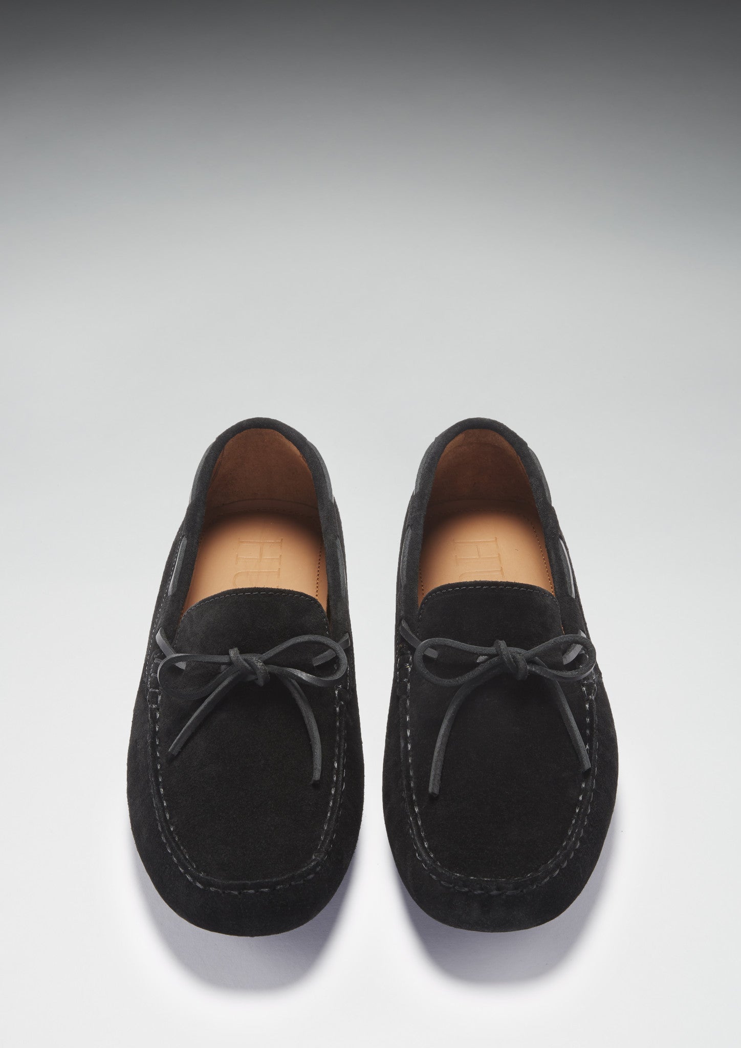 Black Suede Driving Loafers