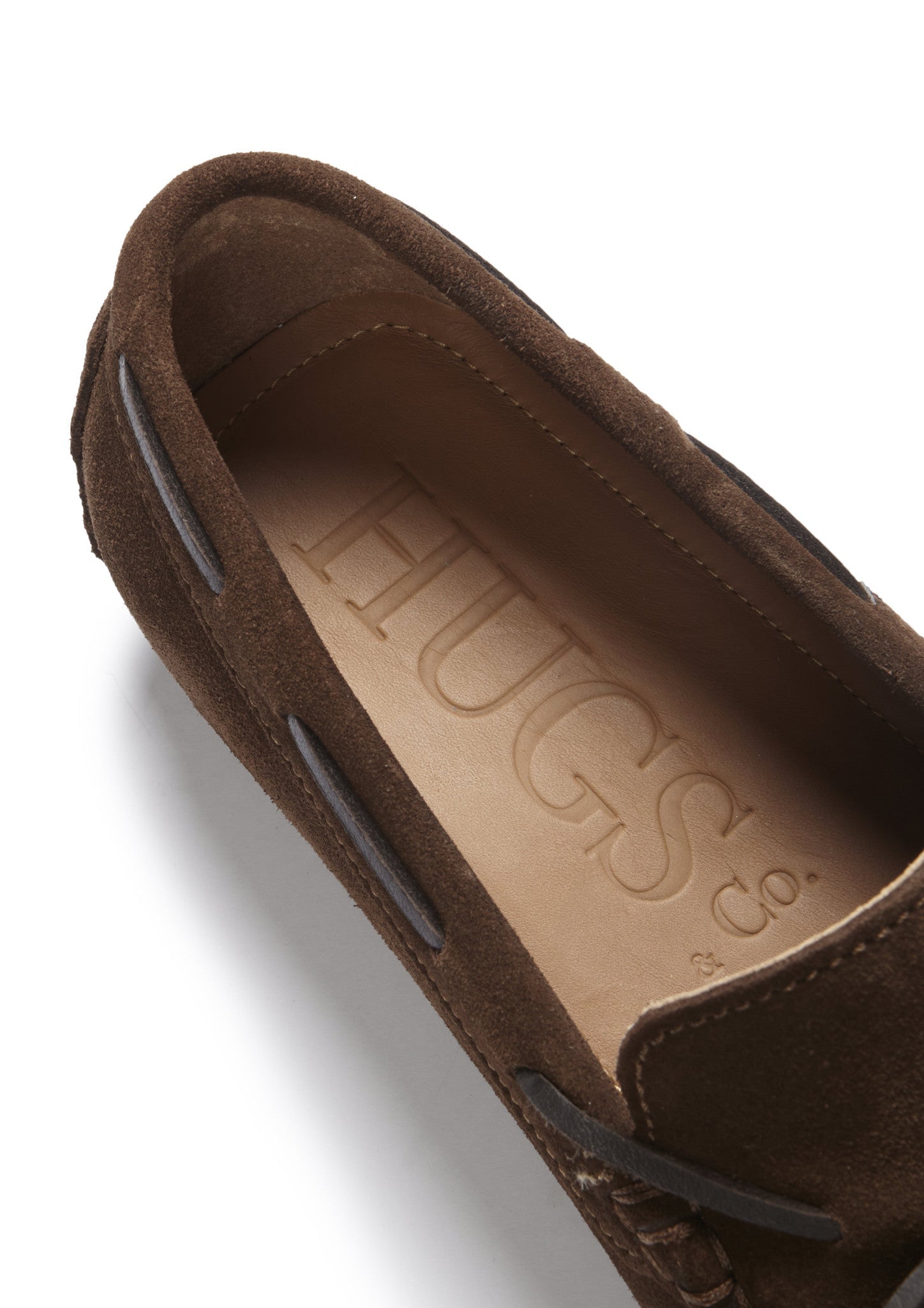 Brown Suede Laced Driving Loafers