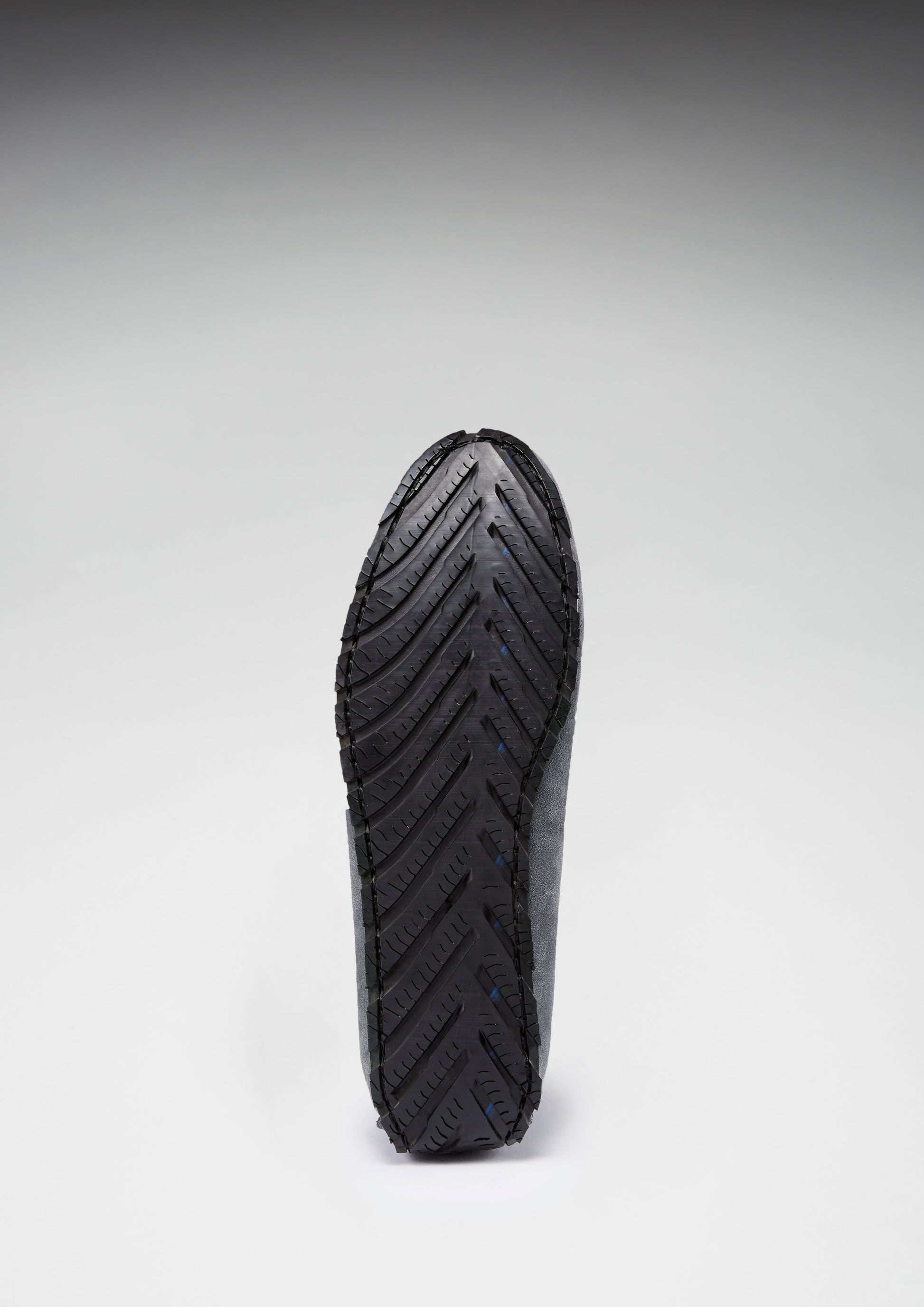 Slate Grey Suede Tyre Sole Laced Driving Loafers