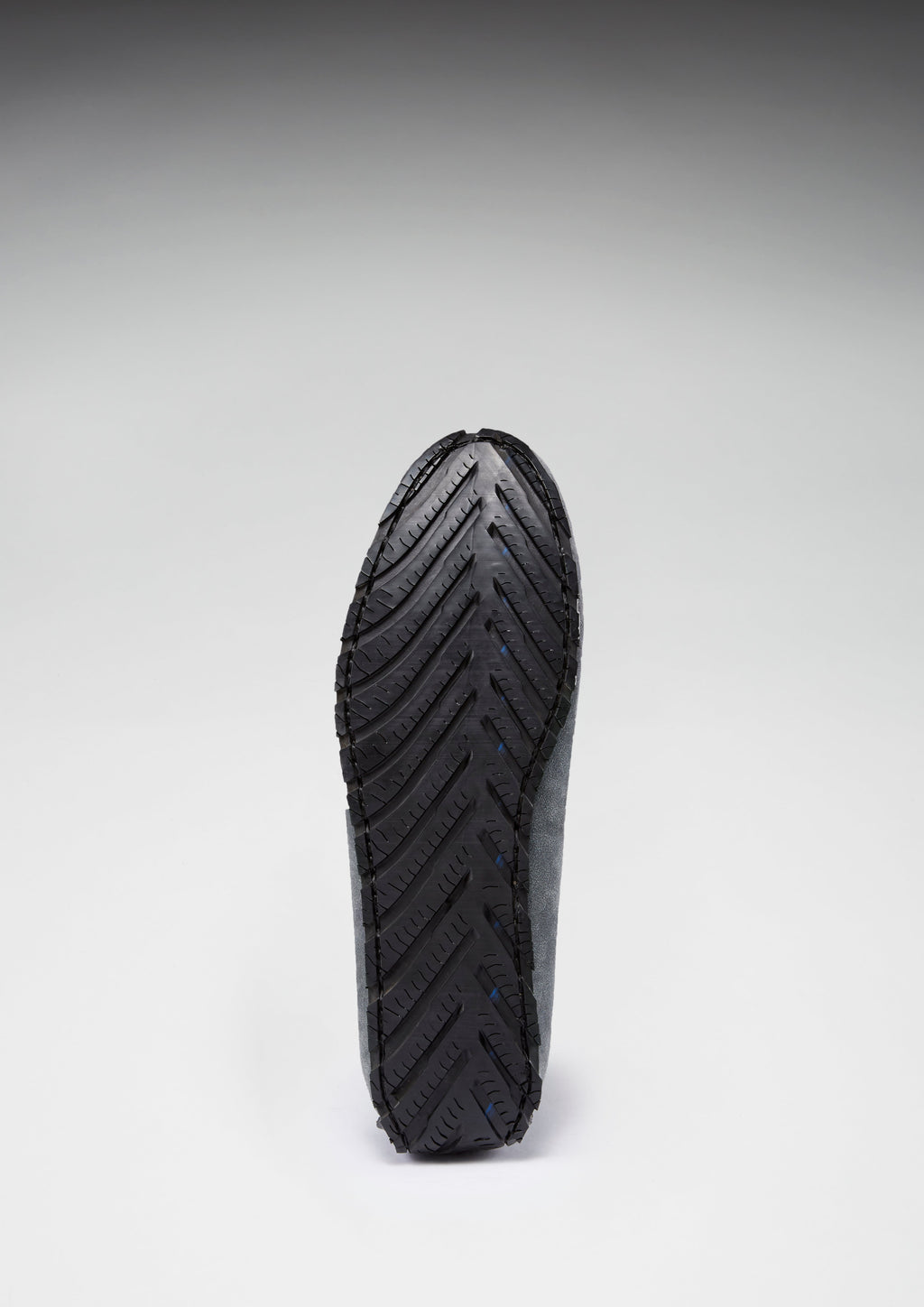 Slate Grey Suede Penny Driving Loafers