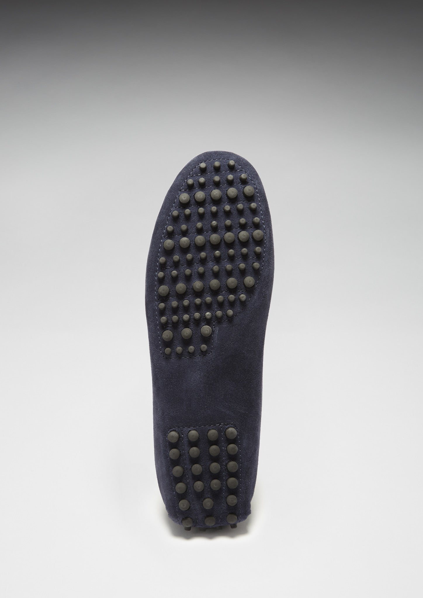 Navy Blue Suede Tasselled Driving Loafers