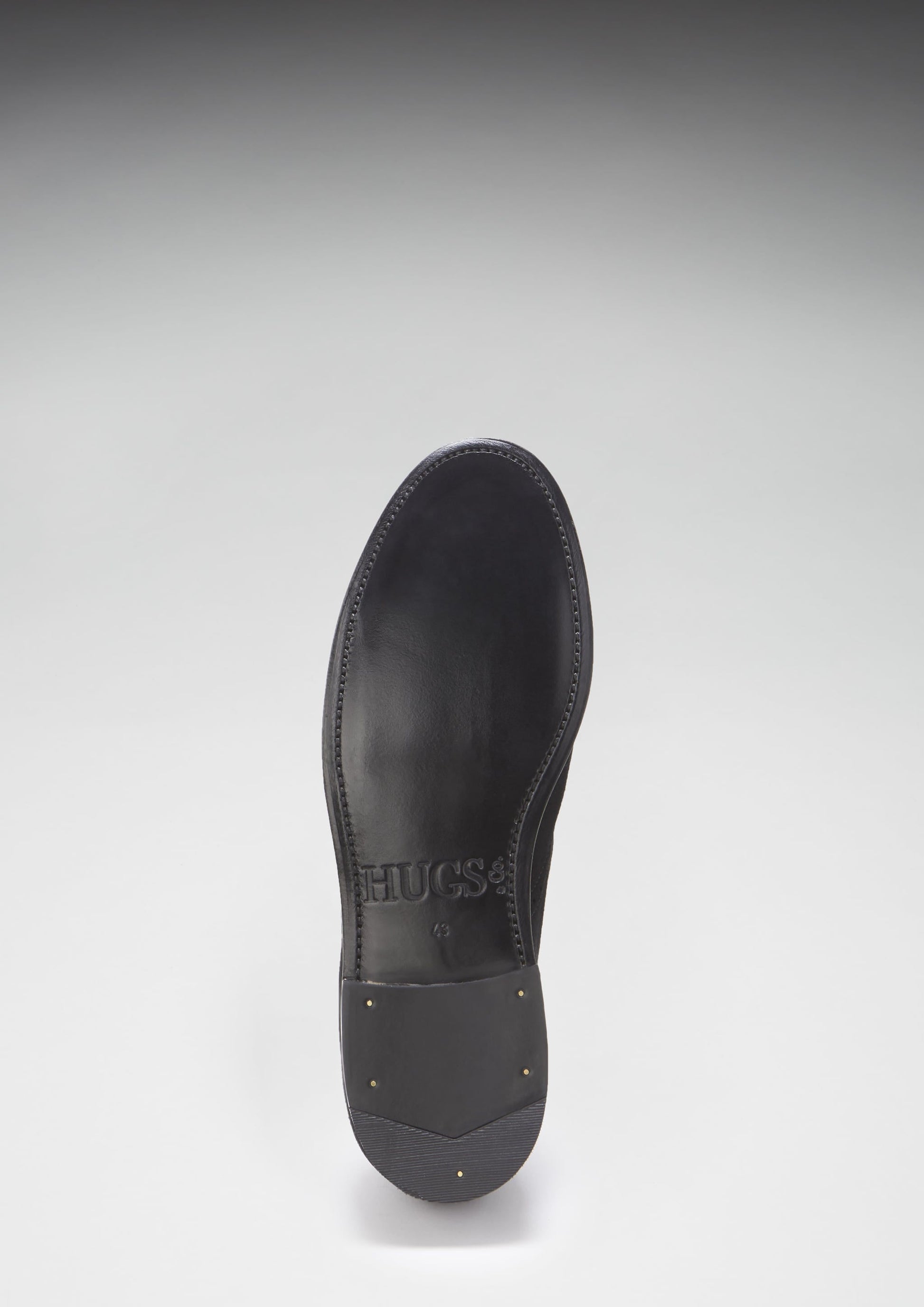 Black Suede Tasselled Brogues with Welted Leather Sole