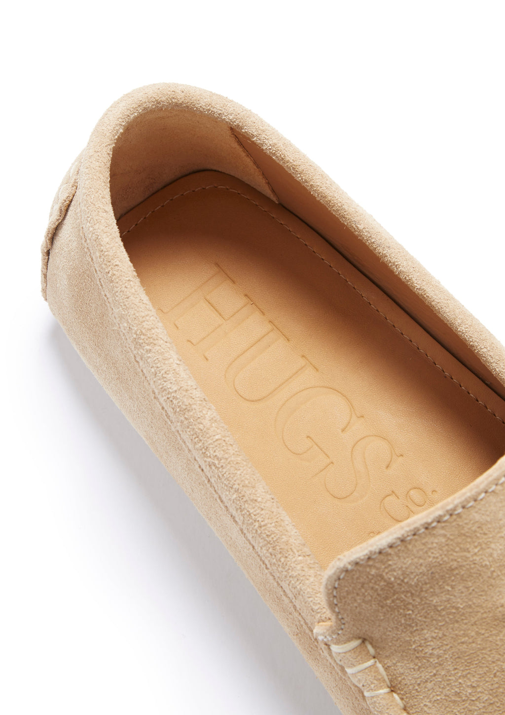 Taupe Suede Tasselled Driving Loafers