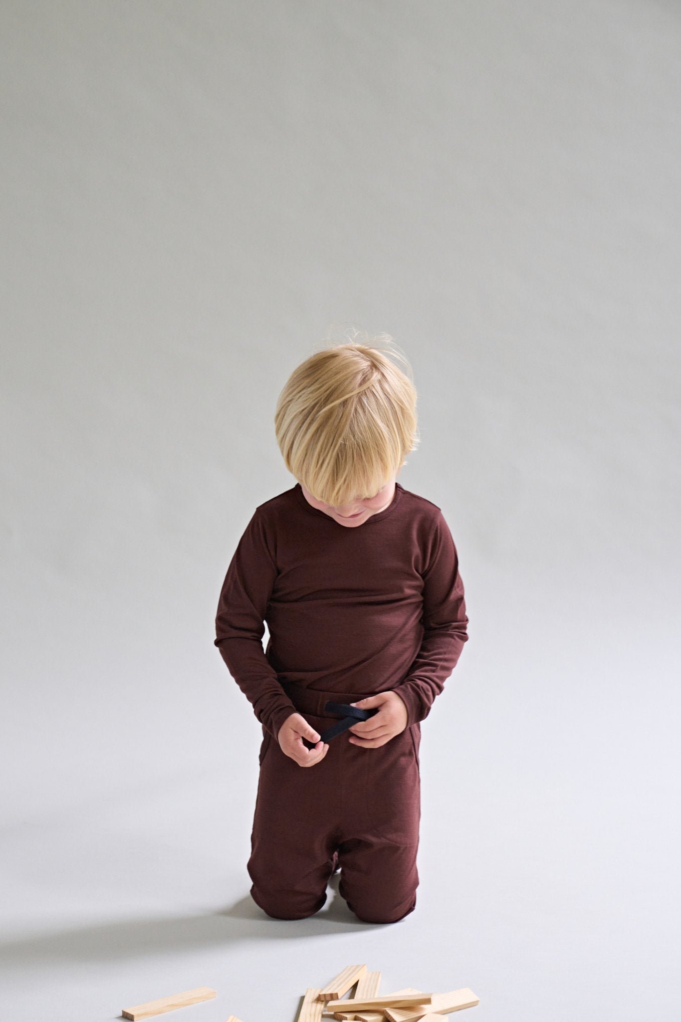 Merino Long Sleeve in Chocolate Brown