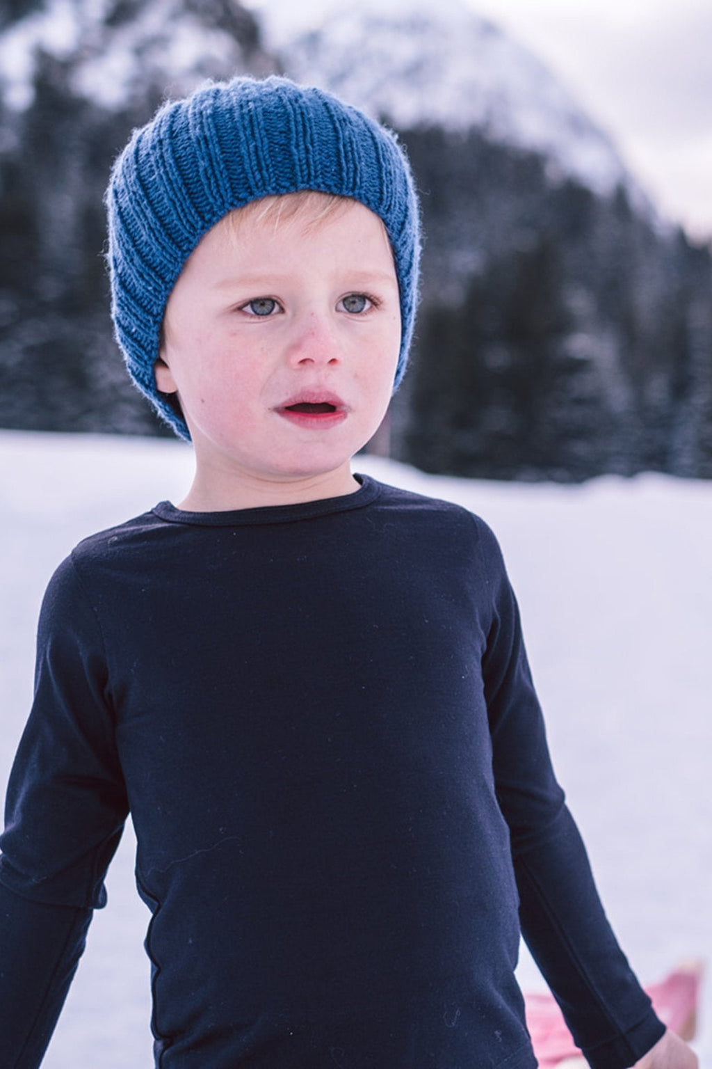 Merino Long Sleeve French Navy